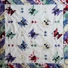 Custom quilt in Butterflies pattern