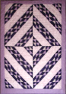 Custom quilt in Flying Birds pattern