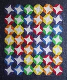 Custom quilt in Friendship Star pattern