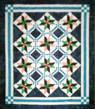 custom quilt in Jewel of the Night pattern