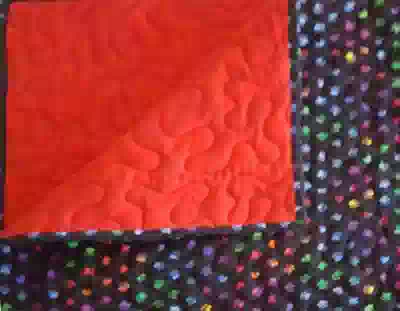Custom quilt in Red Back pattern