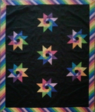 Custom quilt in modified Stars & Stripes pattern